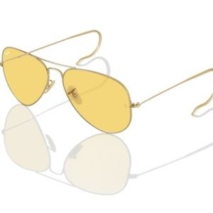 Ray Ban 58mm Ambermatic Special Edition Aviators